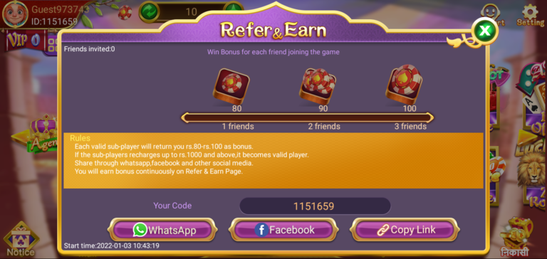 How To Refer And Earn In Hello Rummy Free Apps