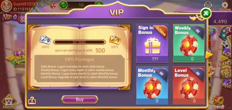 Hello Rummy VIP Bonus