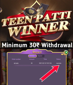 payment proof winner teen patti