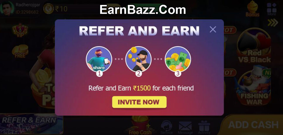 How To Refer & Earn In Master Teen Patti